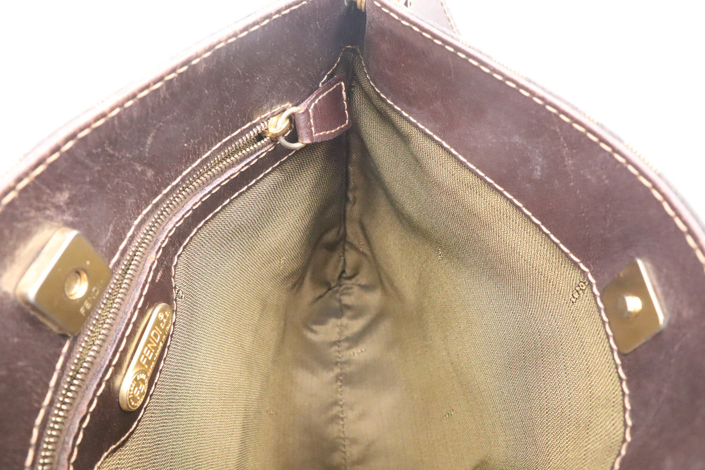 Fendi Shoulder Bag in Zucca Canvas