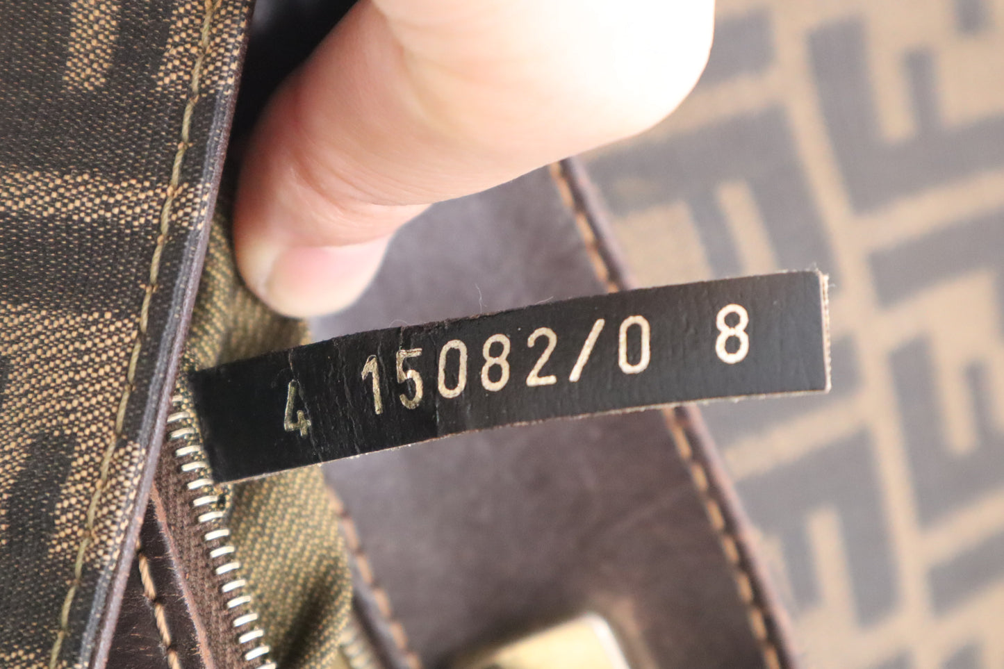 Fendi Shoulder Bag in Zucca Canvas