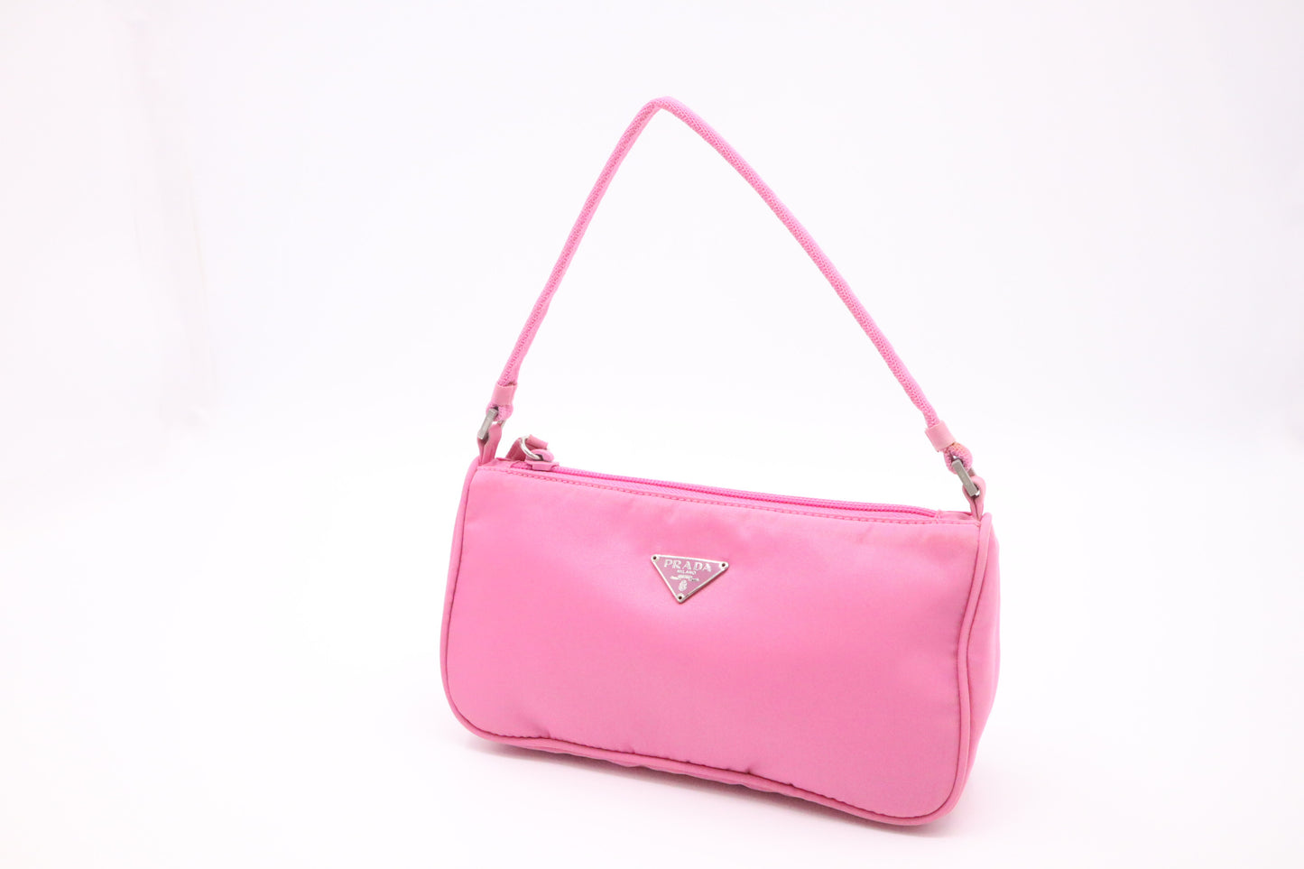 Prada Small Shoulder Bag in Pink Nylon