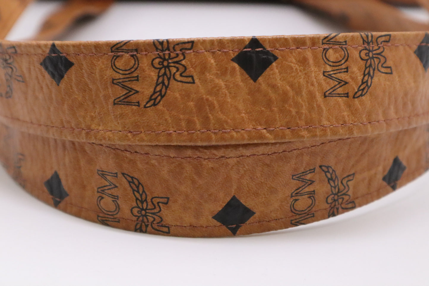 MCM Shoulder Bag in Cognac Visetos Canvas