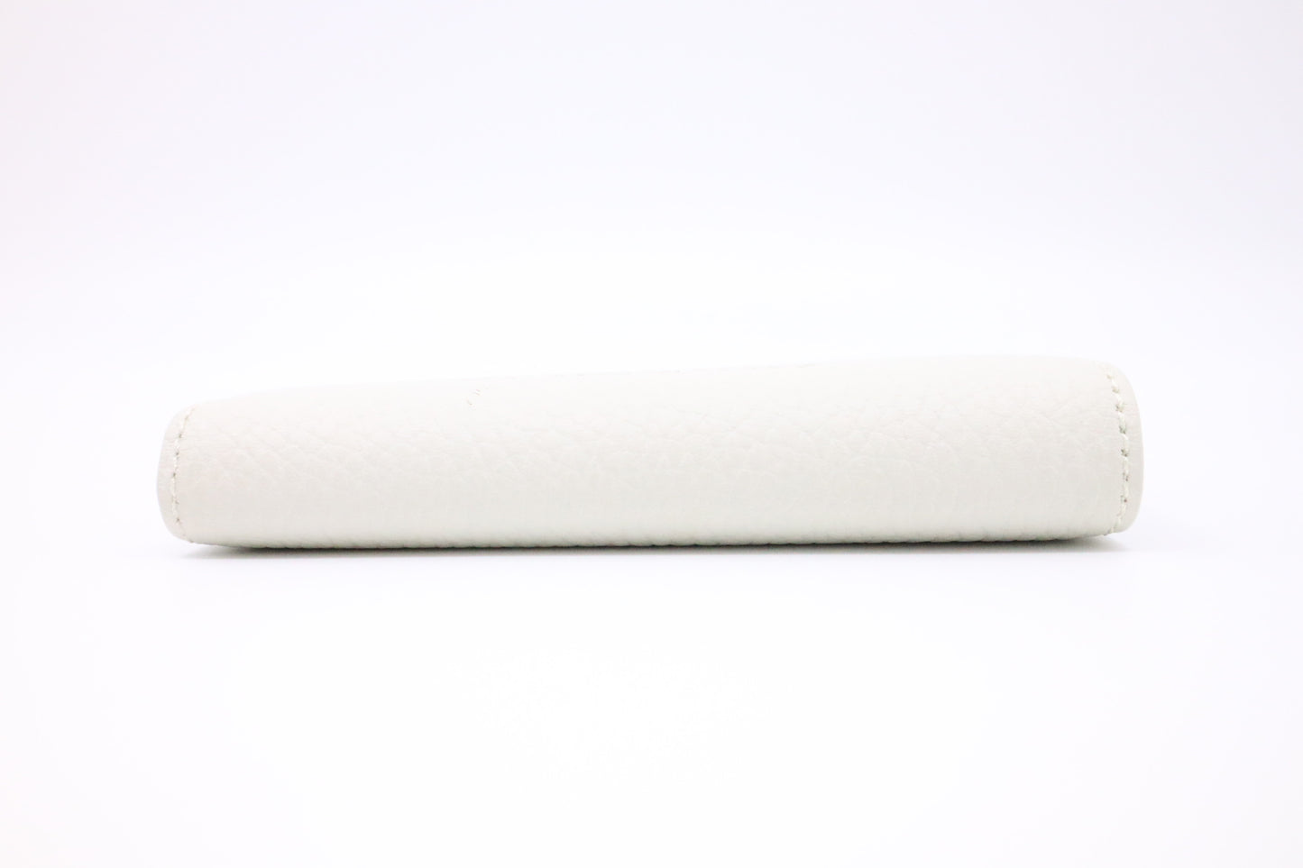 Burberry Compact Wallet in White Leather