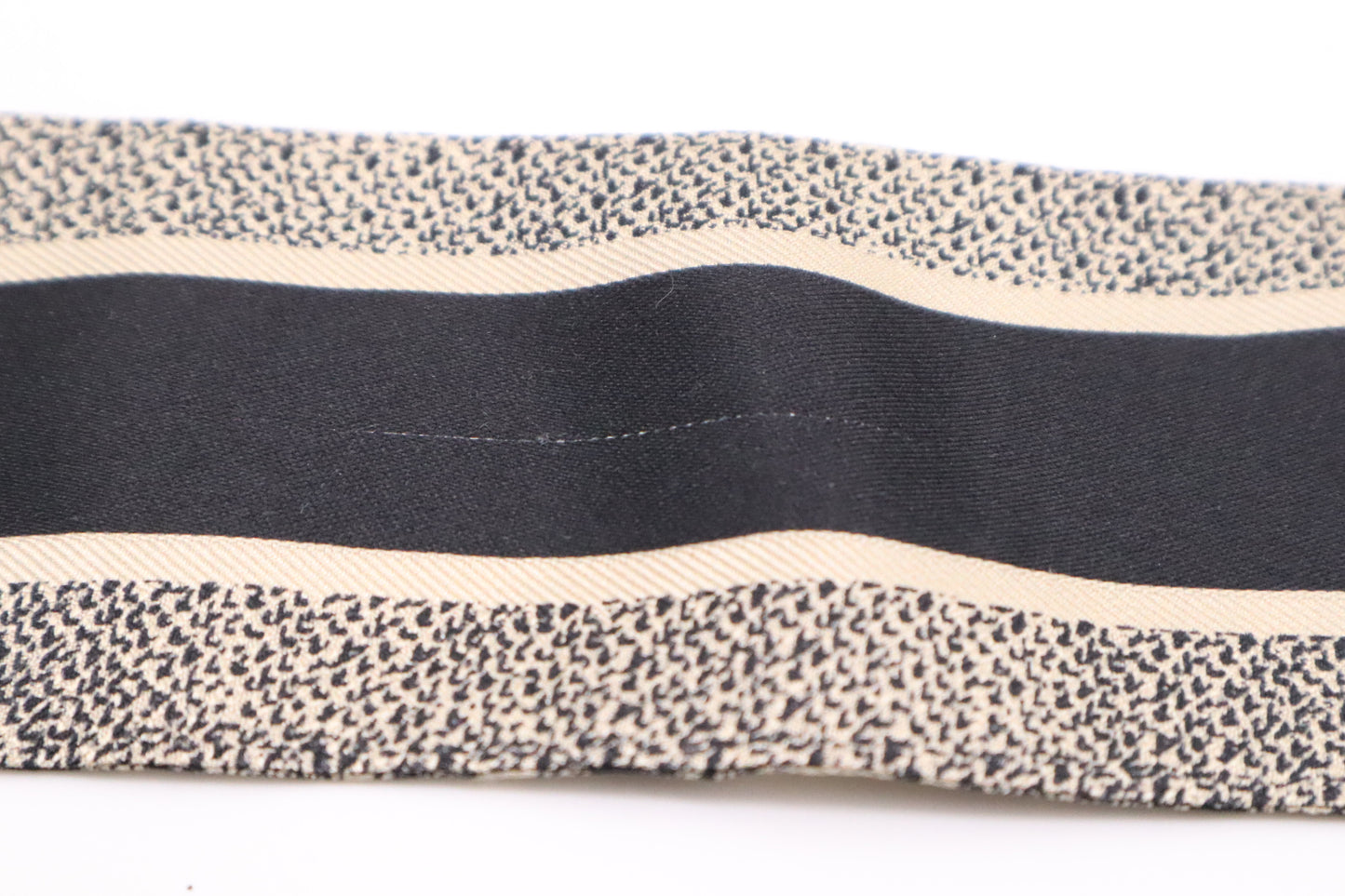 Dior Twilly in Black and Beige Toile de Jouy Sauvage Silk