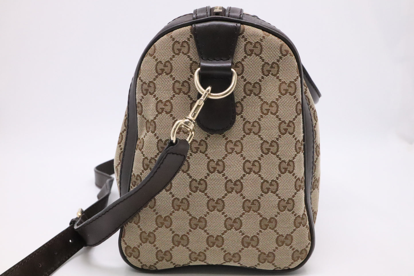Gucci Boston Bag in Brown GG Canvas