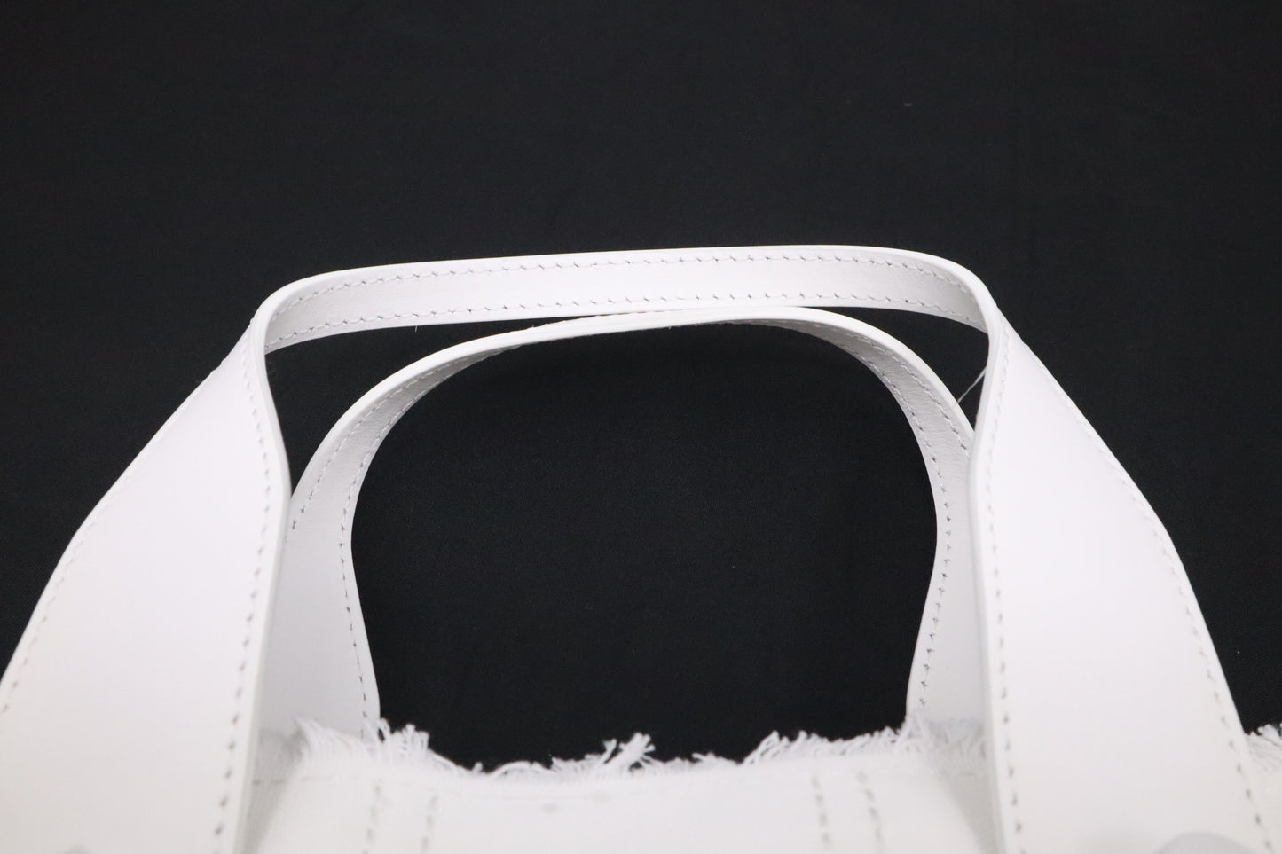 Louboutin Frangibus Handbag in White Bianco Canvas