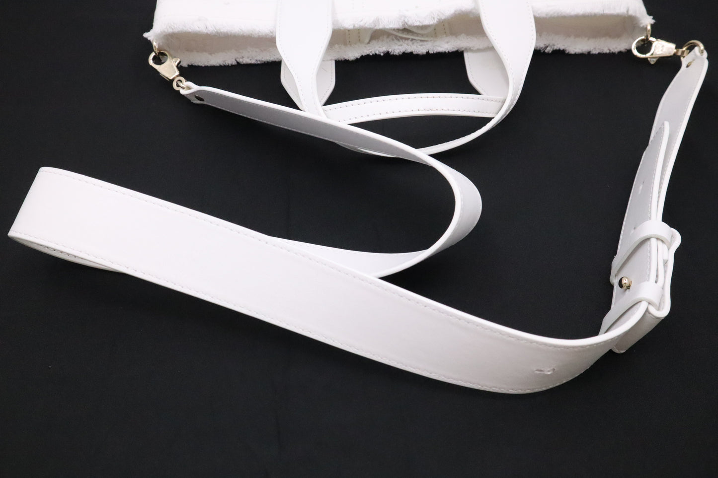 Louboutin Frangibus Handbag in White Bianco Canvas