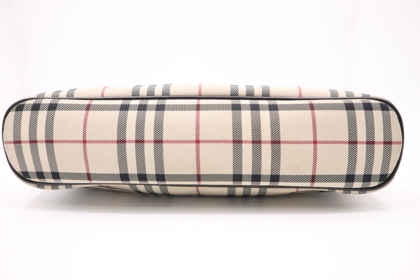Burberry Handbag in Beige Checked Canvas