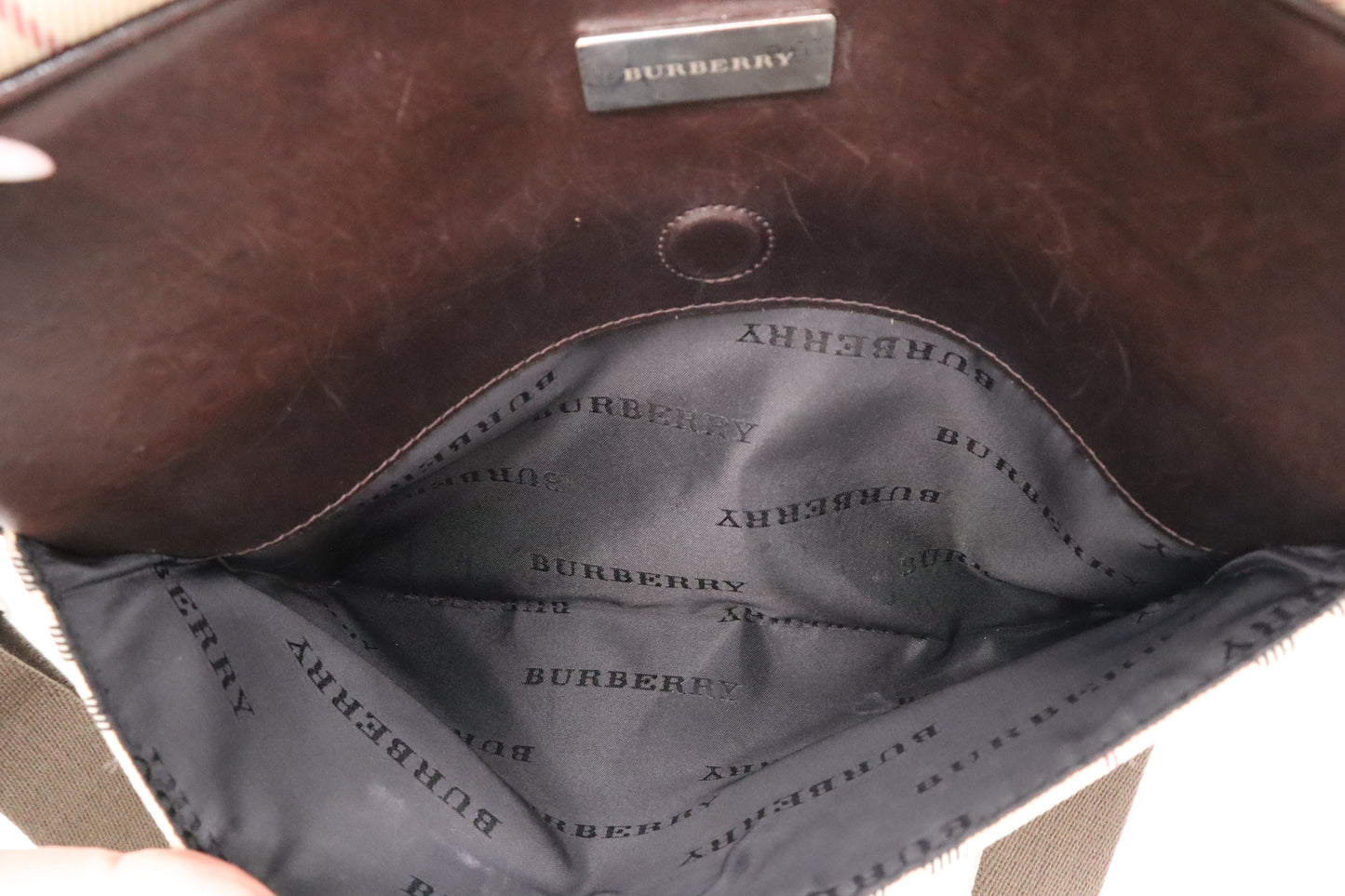 Burberry Crossbody in Nova Check Canvas