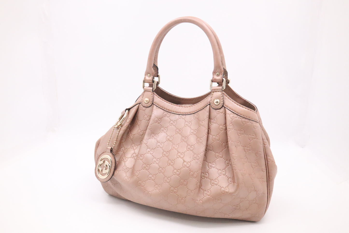 Gucci Sukey Handbag in Light Pink Guccissima Leather