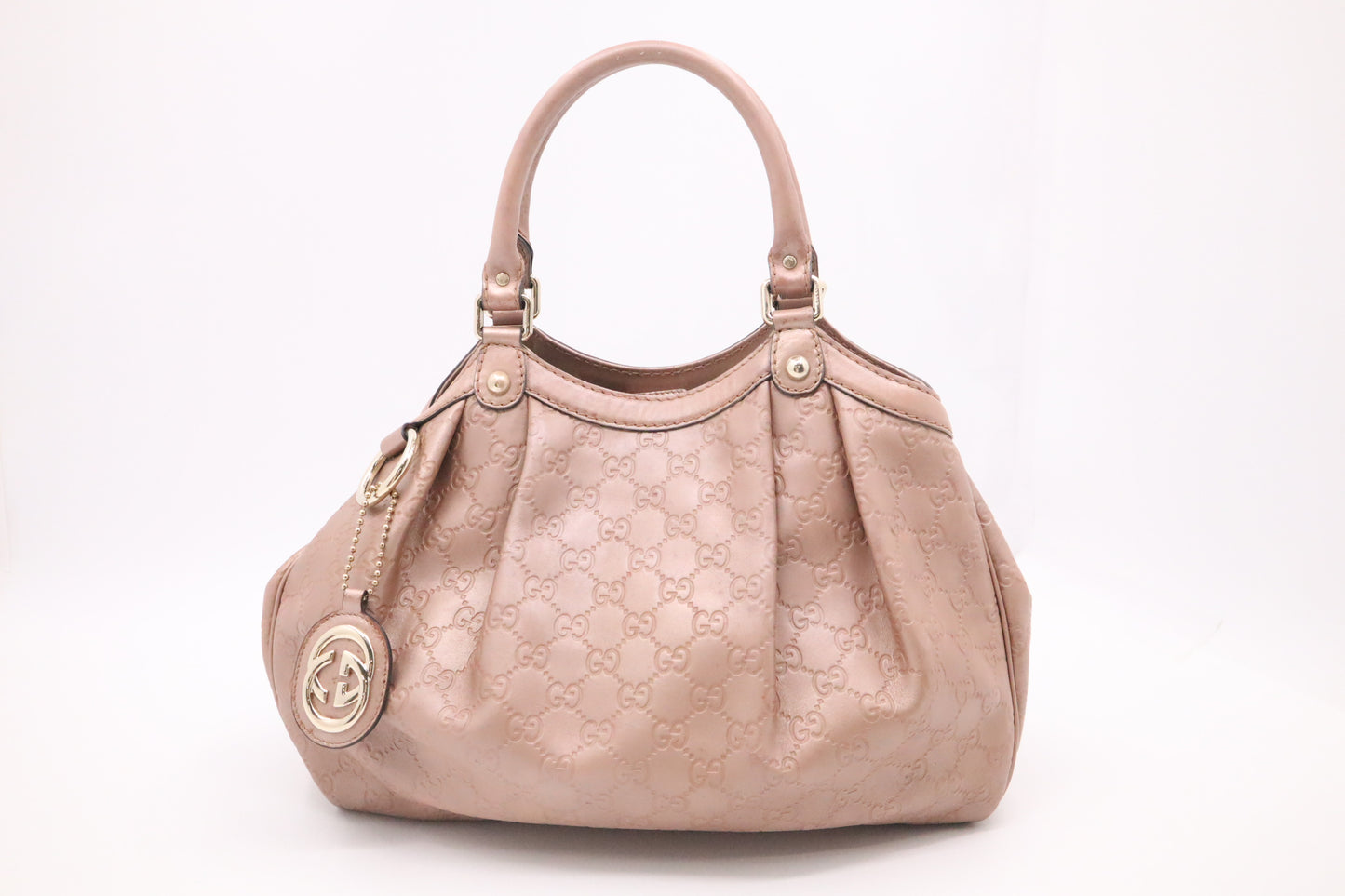Gucci Sukey Handbag in Light Pink Guccissima Leather