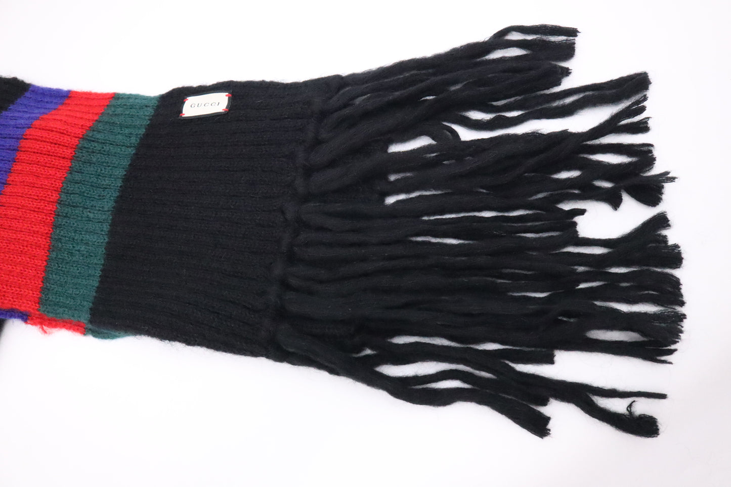 Gucci Black Multicolor Scarf