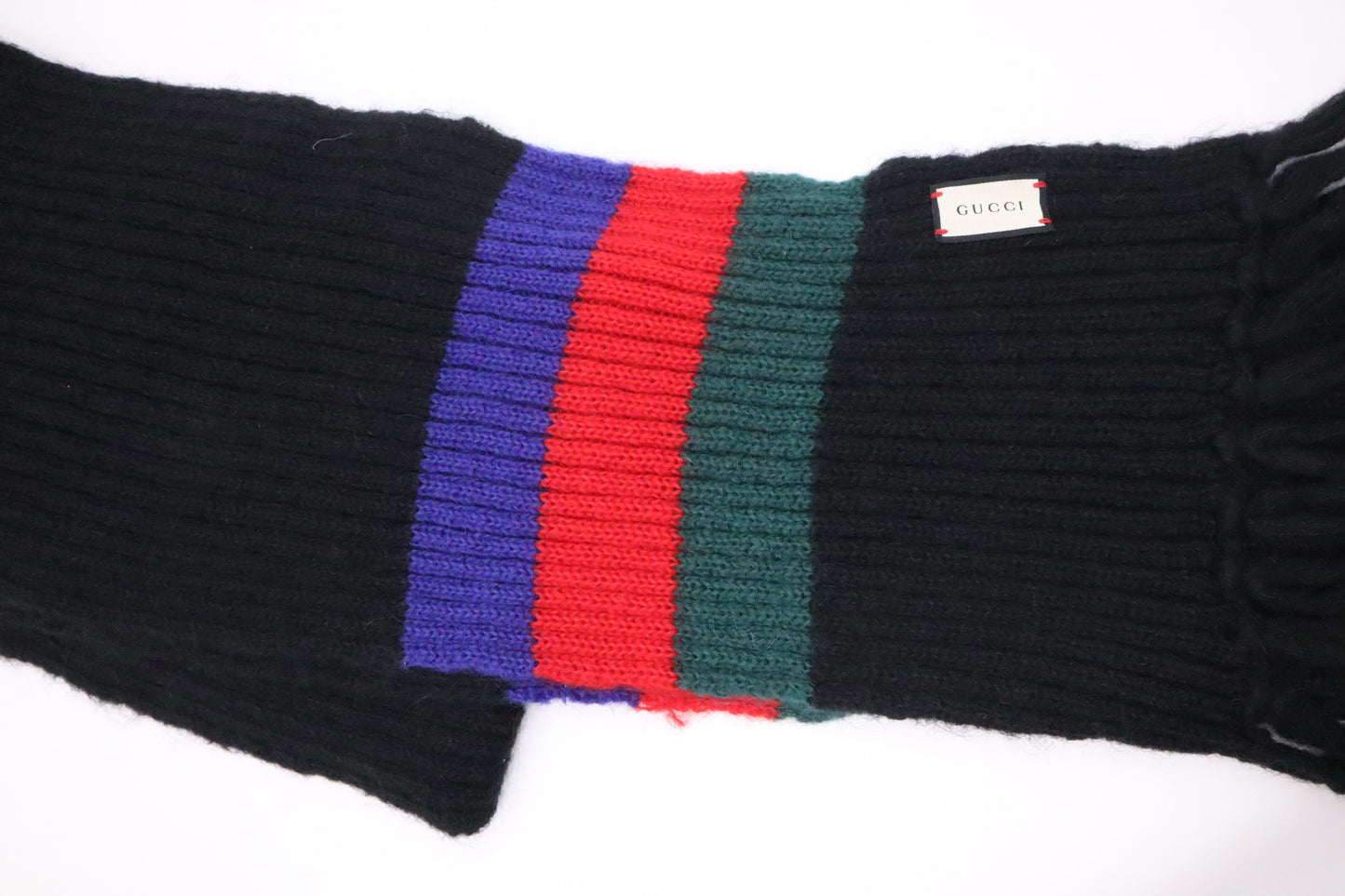 Gucci Black Multicolor Scarf