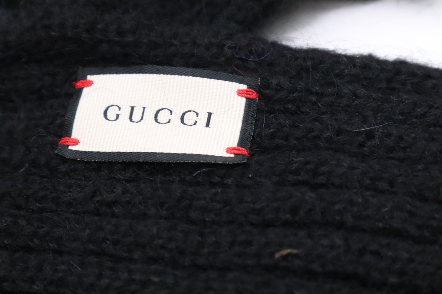 Gucci Black Multicolor Scarf