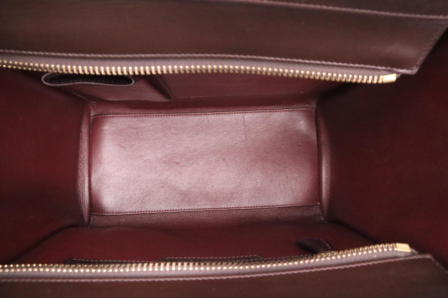 Celine Micro Luggage in Pink and Brown Leather