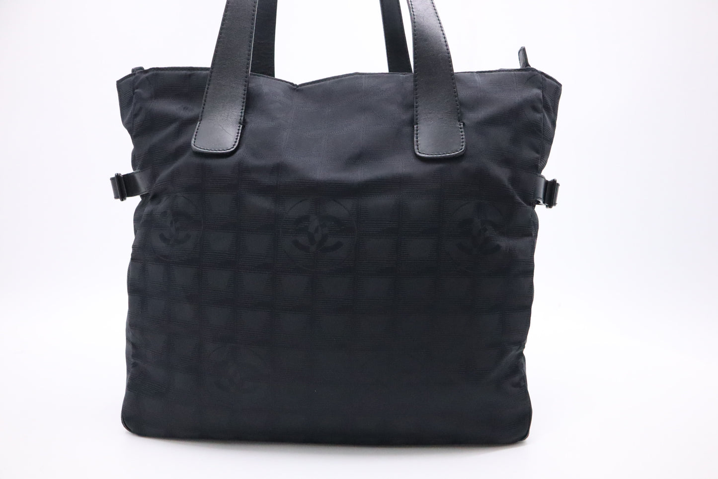 Chanel New Travel Line Tote Bag in Black Canvas