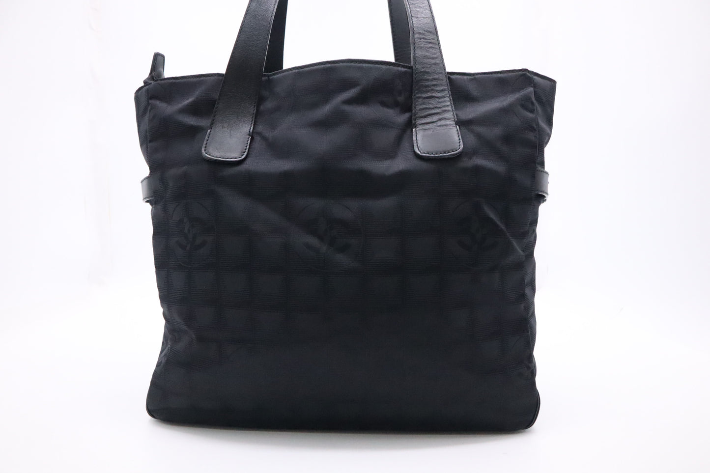 Chanel New Travel Line Tote Bag in Black Canvas