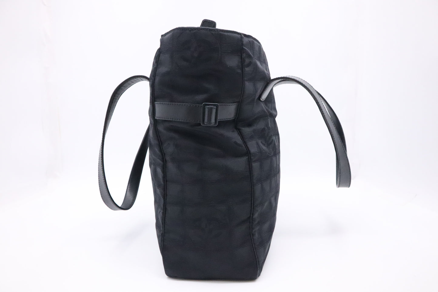 Chanel New Travel Line Tote Bag in Black Canvas