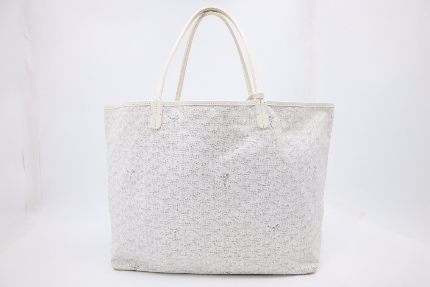 Goyard Saint Louis GM in White Goyardine Canvas
