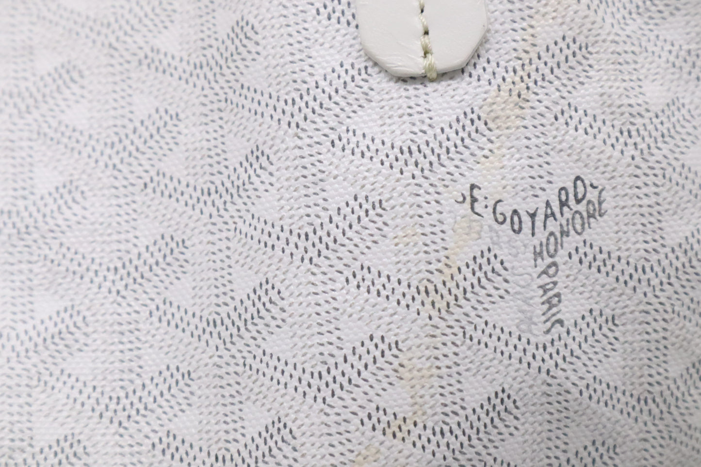 Goyard Saint Louis GM in White Goyardine Canvas