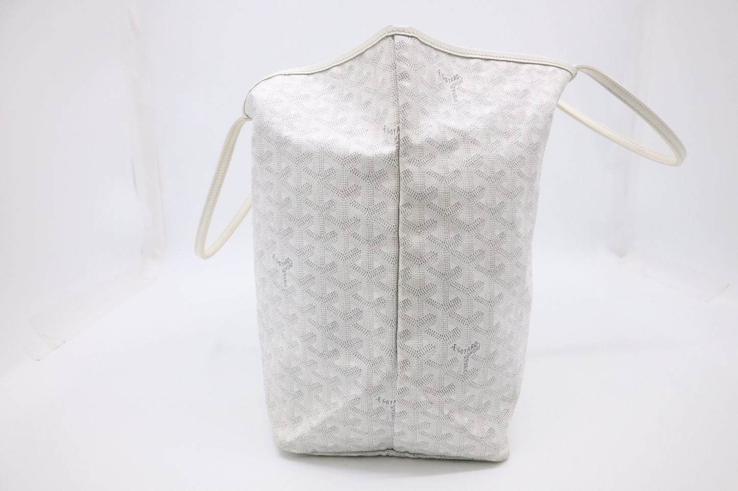 Goyard Saint Louis GM in White Goyardine Canvas