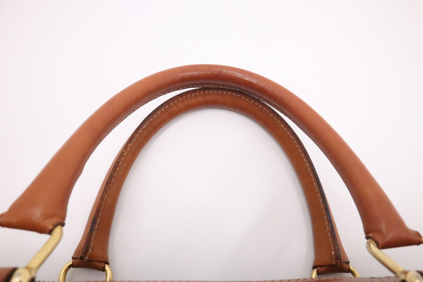 Celine Boston Bag in Brown Macadam Canvas