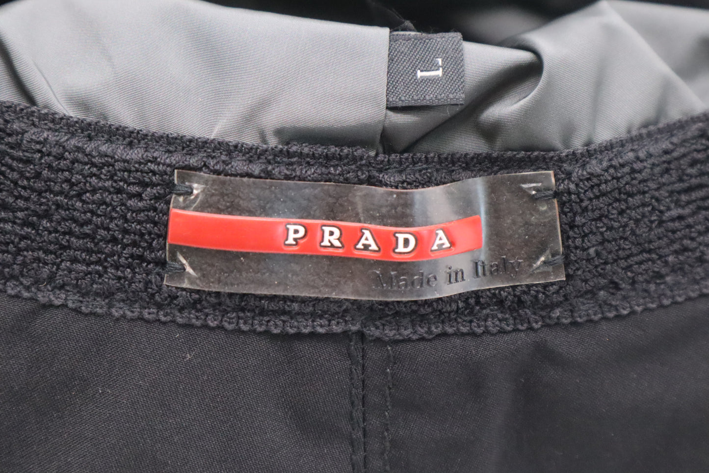 Prada Bucket Hat in Black Nylon