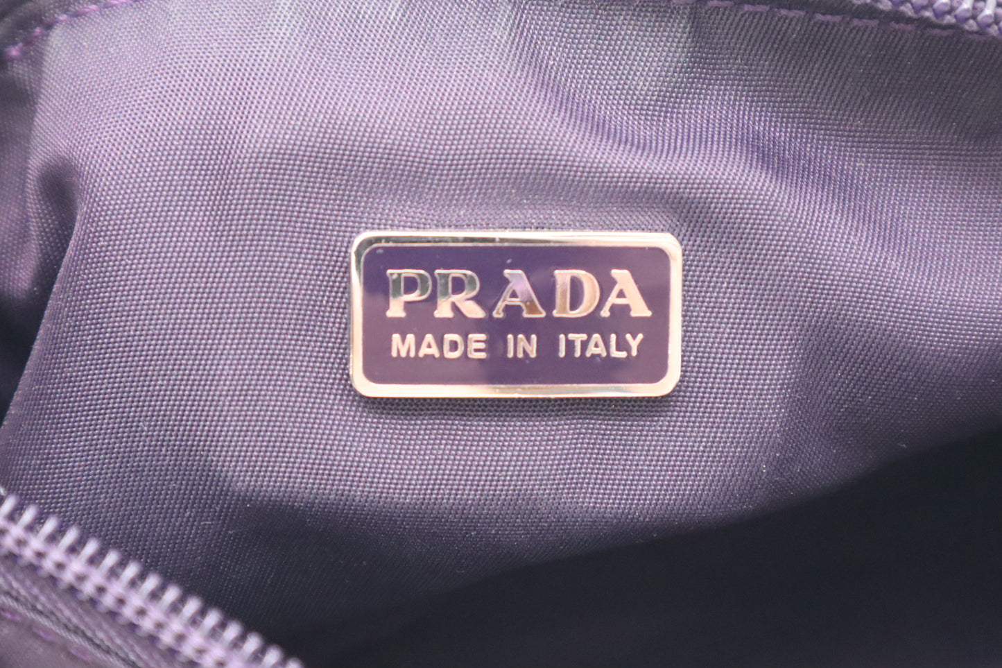 Prada Handbag in Purple Nylon
