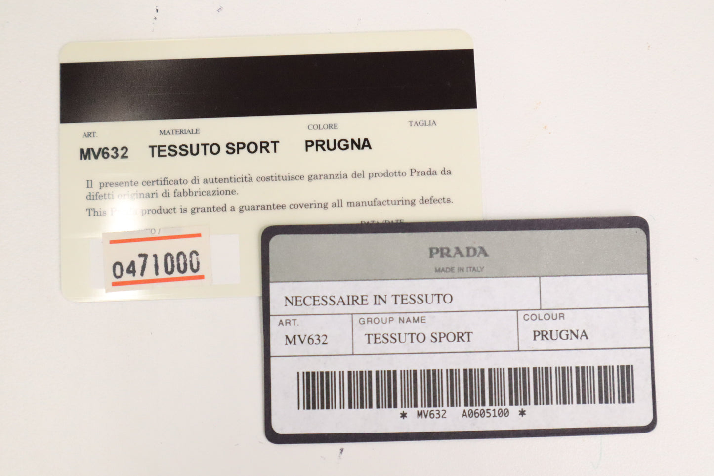 Prada Handbag in Purple Nylon