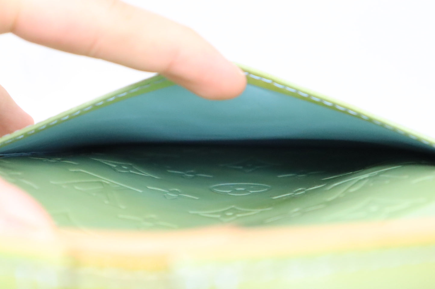 Louis Vuitton Mercer in Light Green Vernis