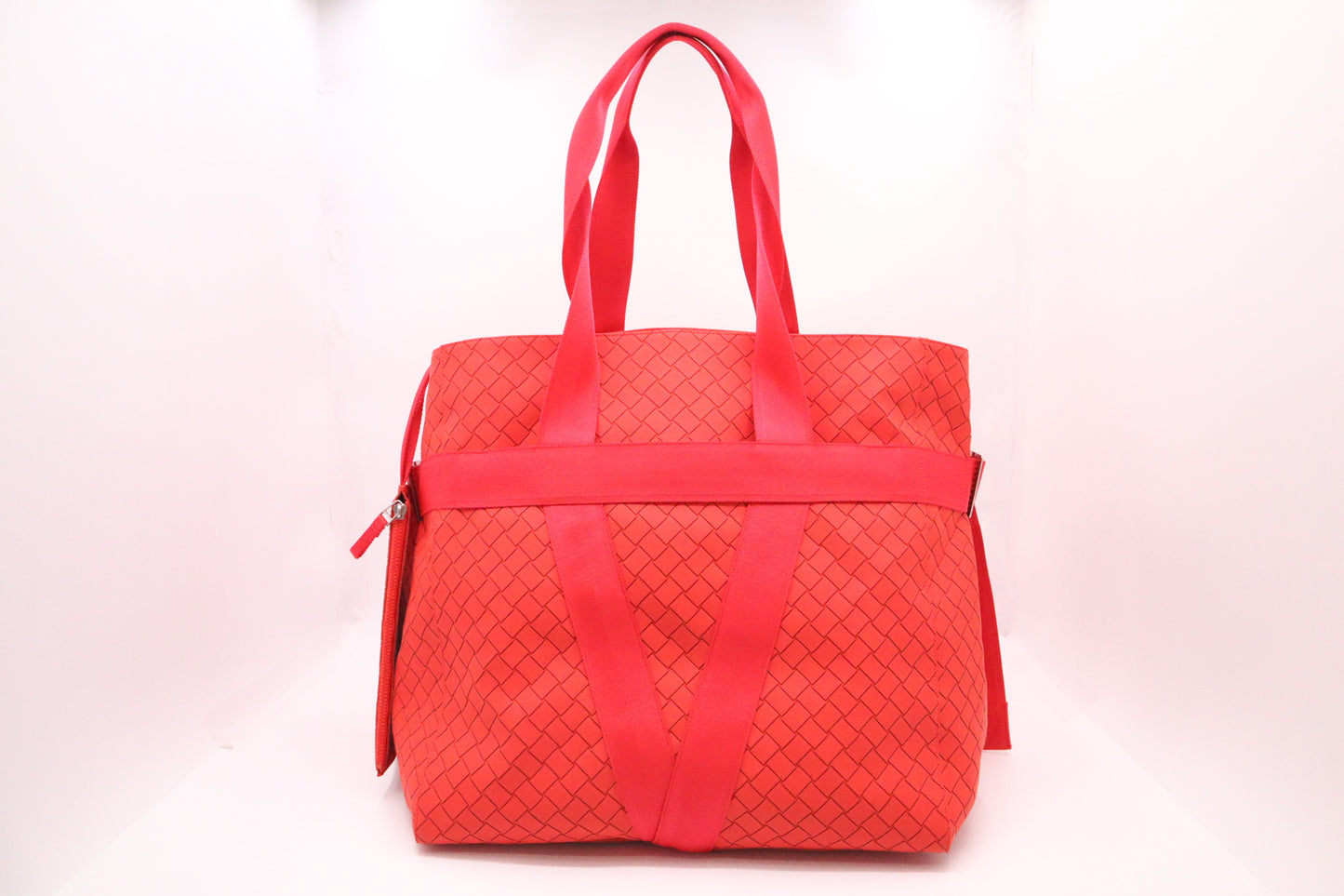 Bottega Veneta Borsa Tote in Tomato Red New Rubber