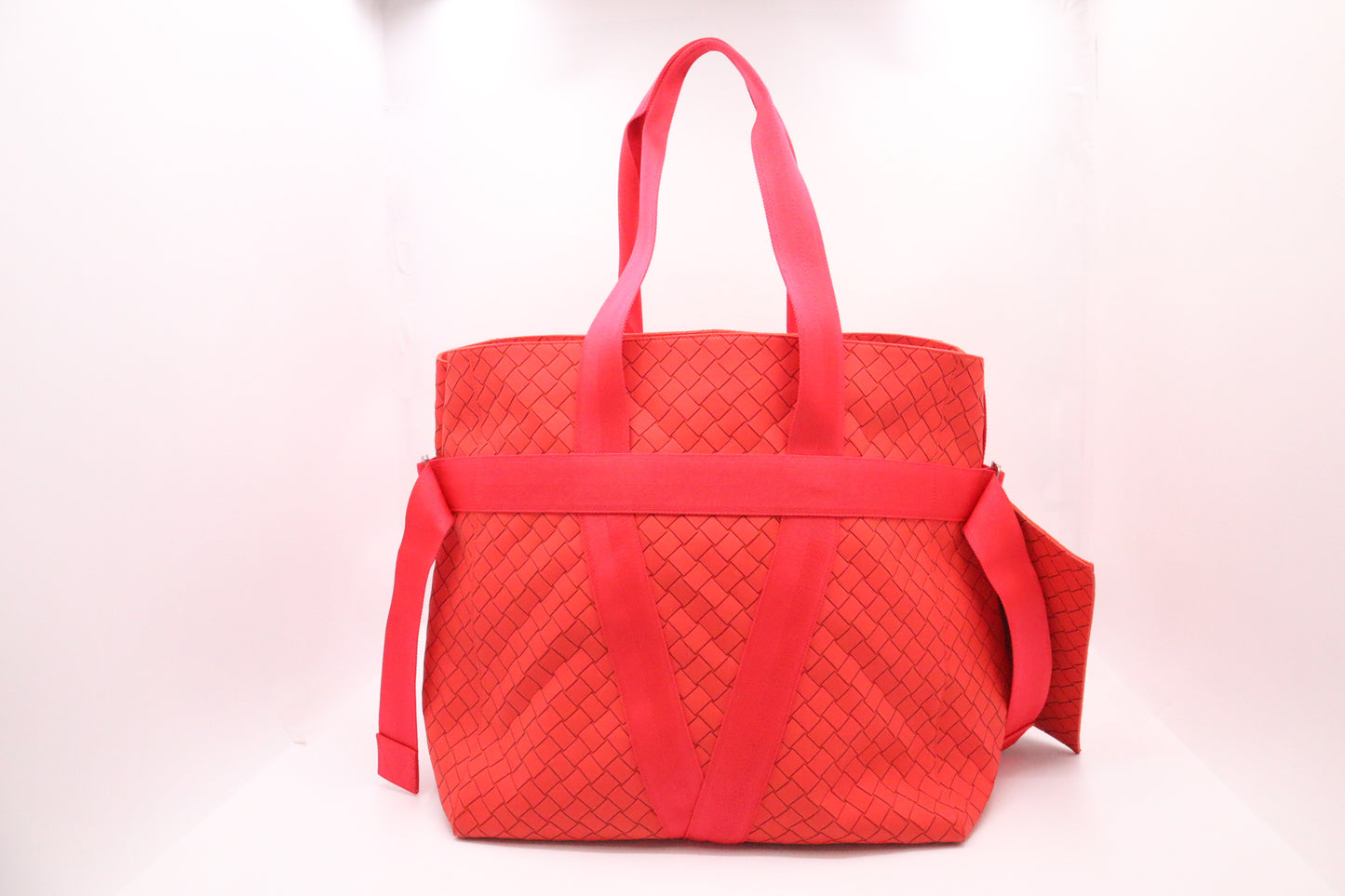 Bottega Veneta Borsa Tote in Tomato Red New Rubber