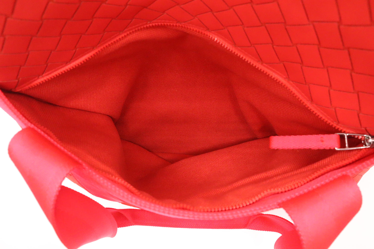 Bottega Veneta Borsa Tote in Tomato Red New Rubber