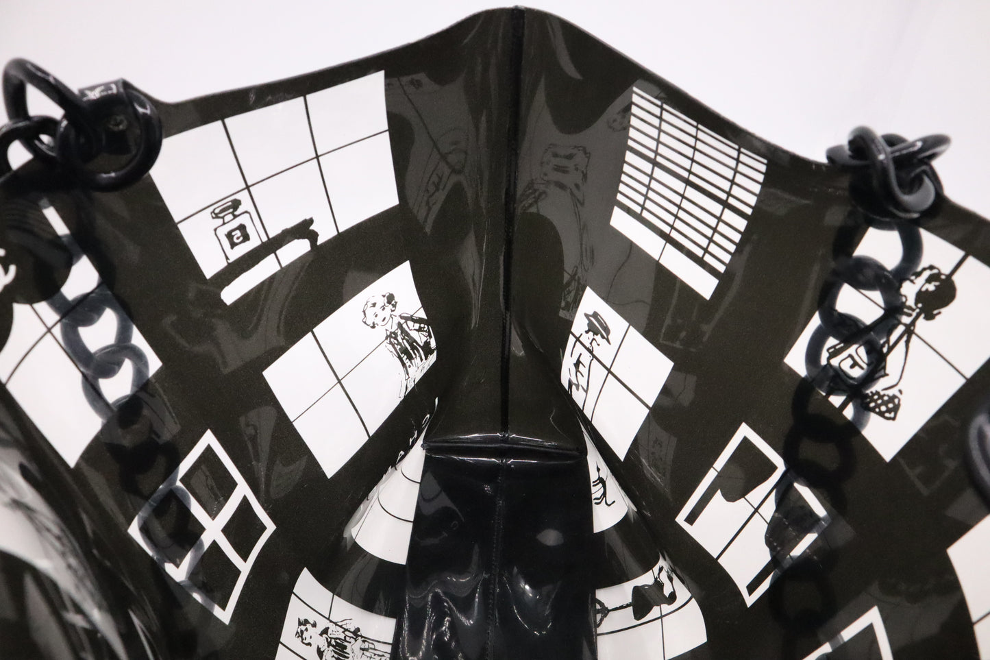 Chanel Window Tote in Black & Clear Vinyl