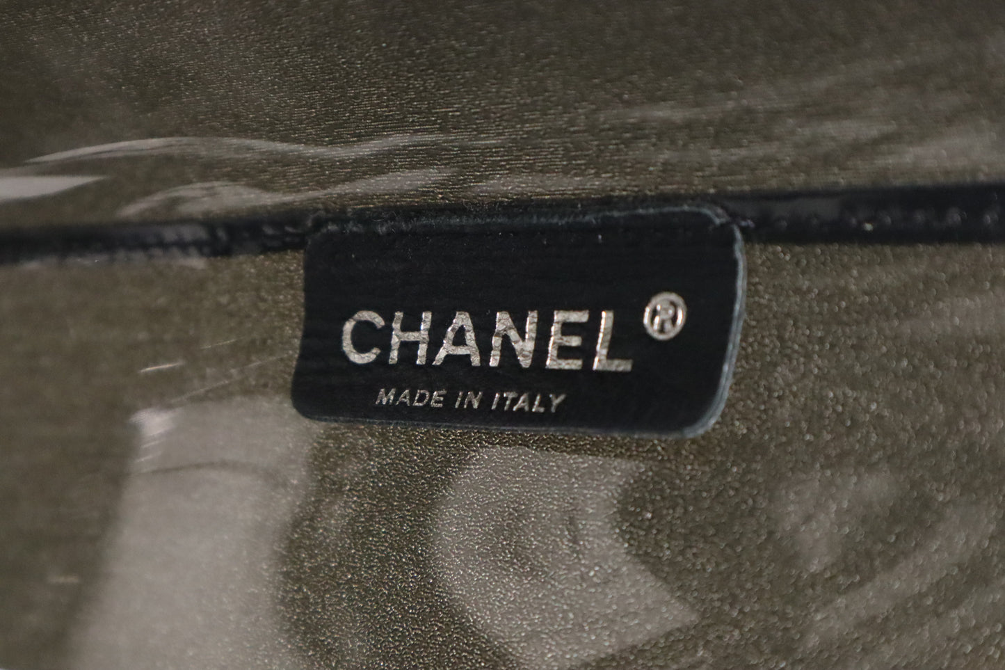 Chanel Window Tote in Black & Clear Vinyl
