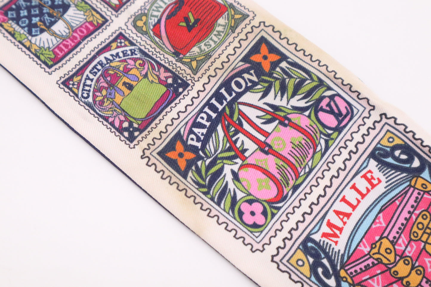 Louis Vuitton "Lettres à Louis" Bandeau in Silk
