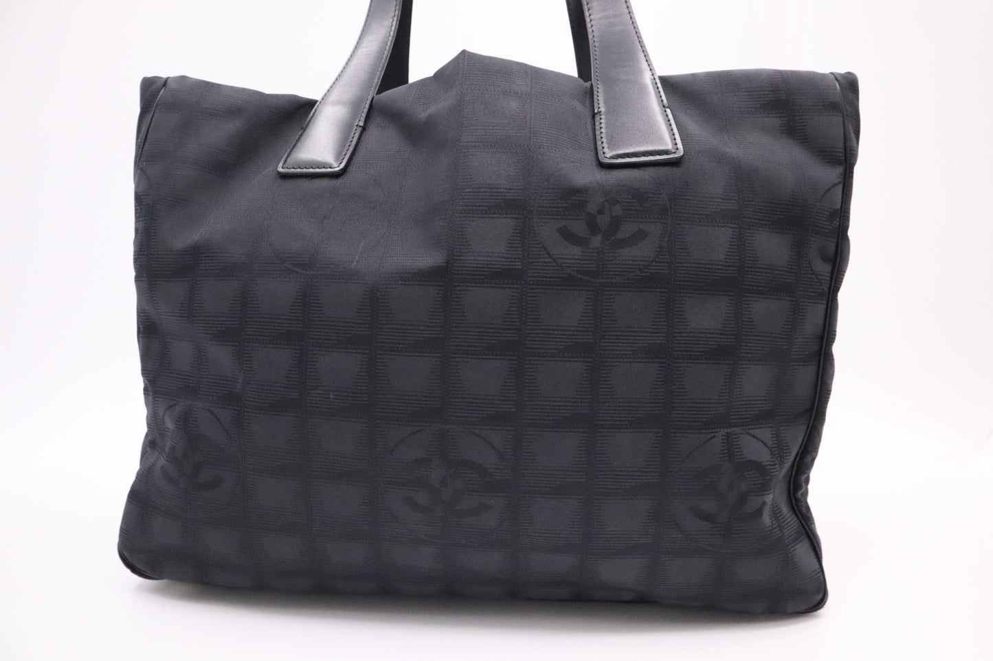 Chanel New Travel Line Tote in Black Canvas