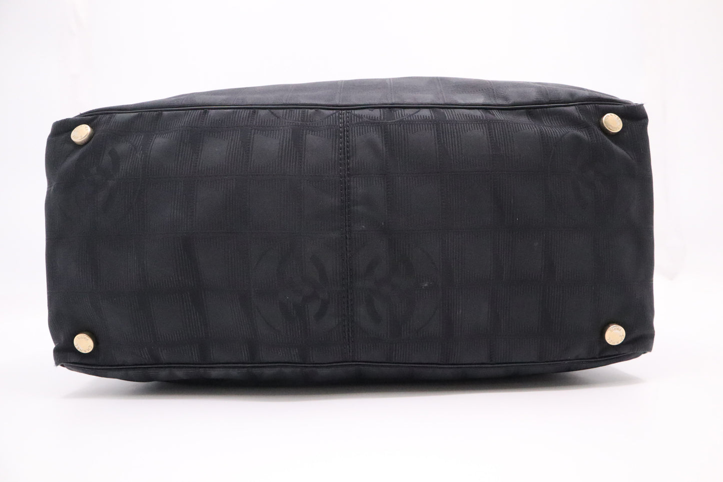 Chanel New Travel Line Tote in Black Canvas