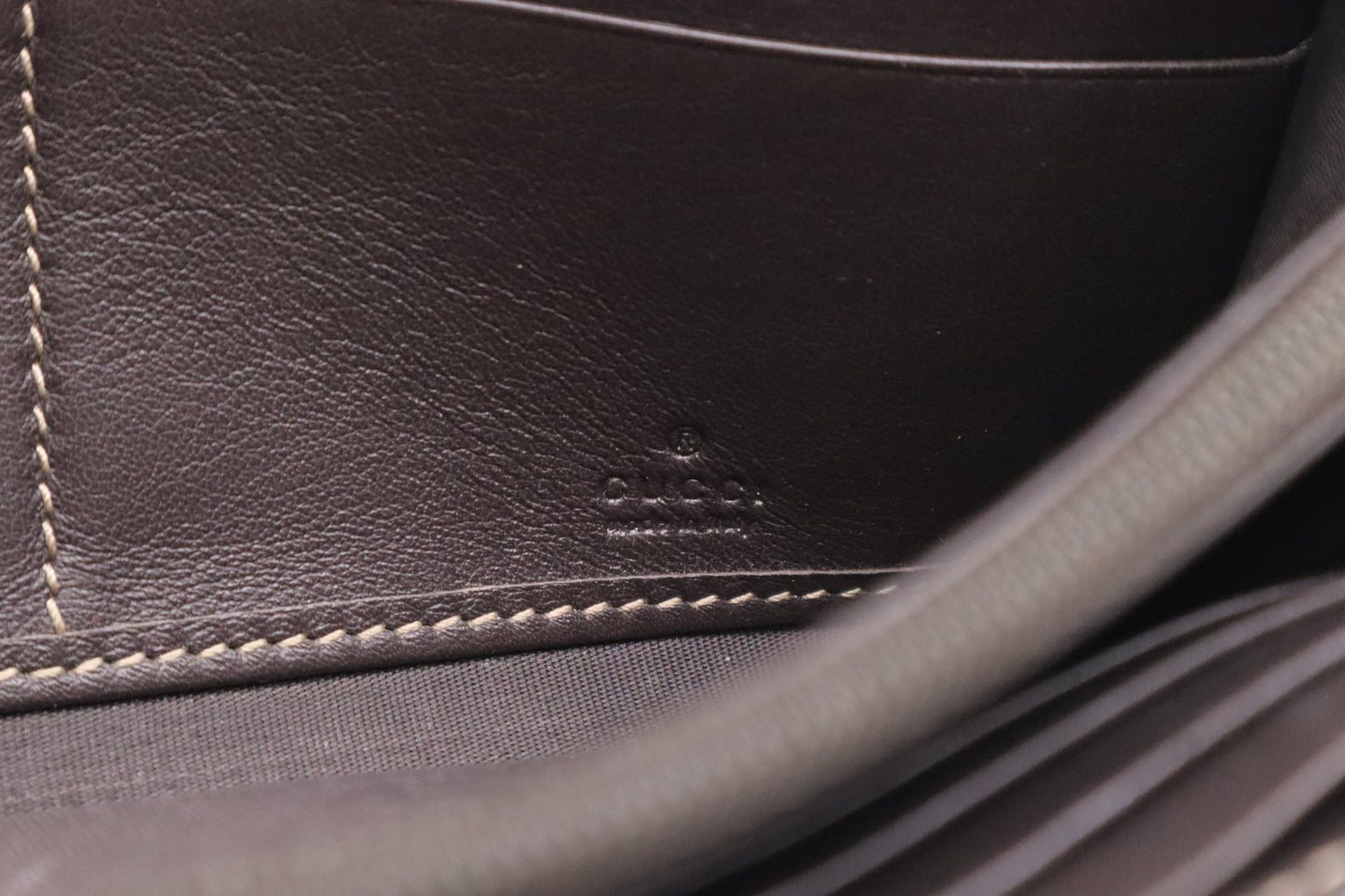 Gucci Long Wallet in Brown GG Canvas