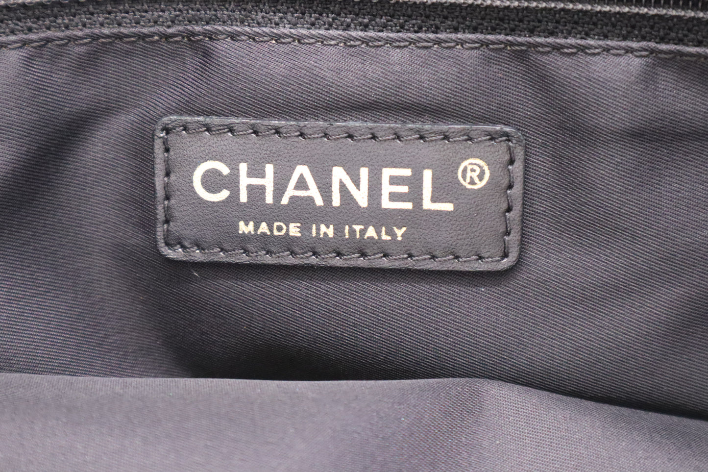 Chanel New Travel Line Tote in Black Canvas