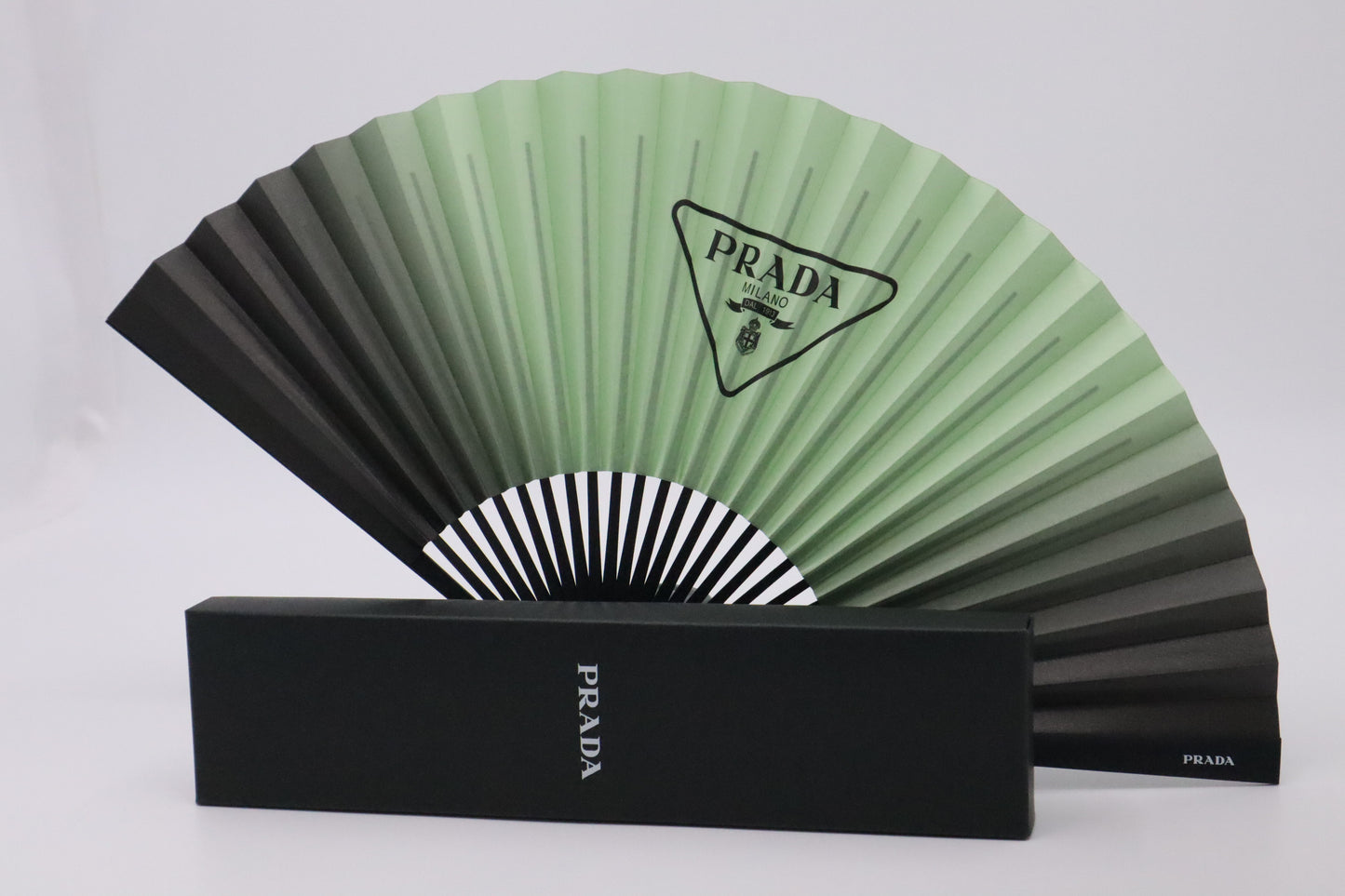Prada Fan in Black & Green