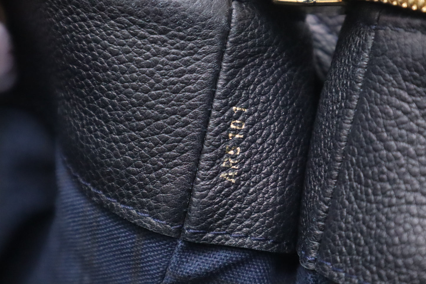 Louis Vuitton Audacieuse in Navy Blue Empreinte Leather