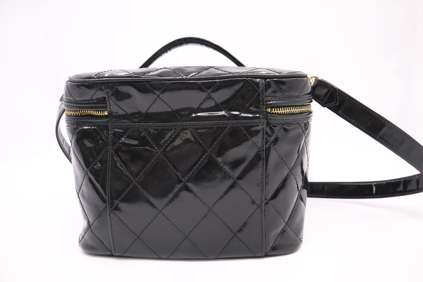 Chanel Vanity in Black Patent Leather