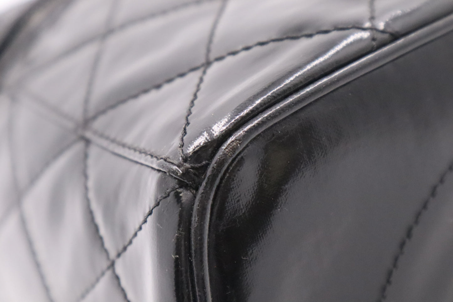 Chanel Vanity in Black Patent Leather