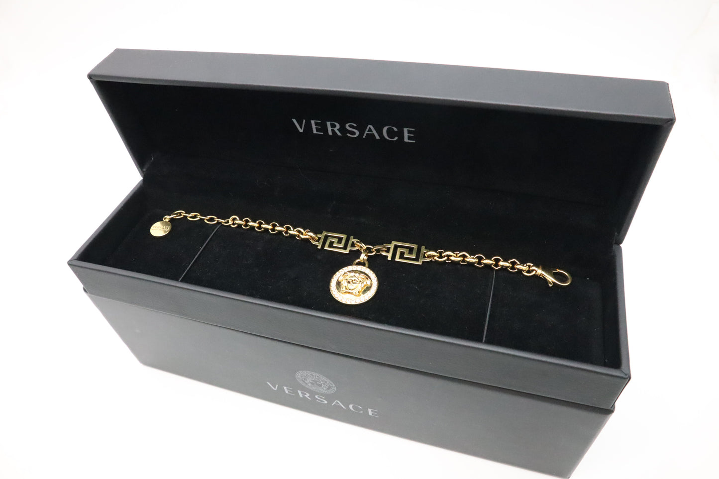 Versace Crystal La Medusa Greca Bracelet