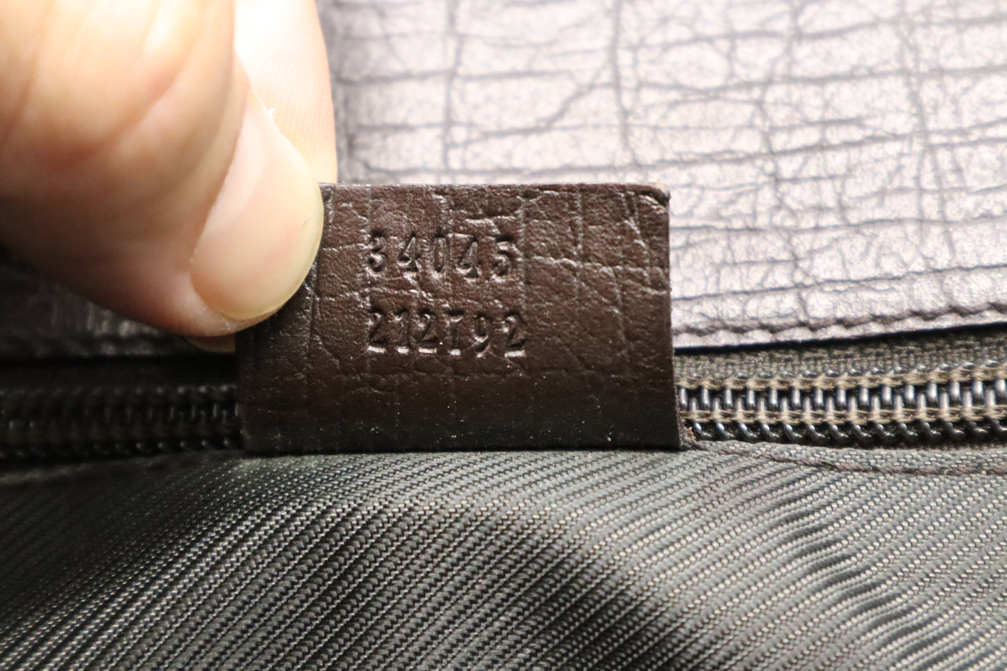 Gucci Business Case in GG Supreme Canvas and Brown Leather
