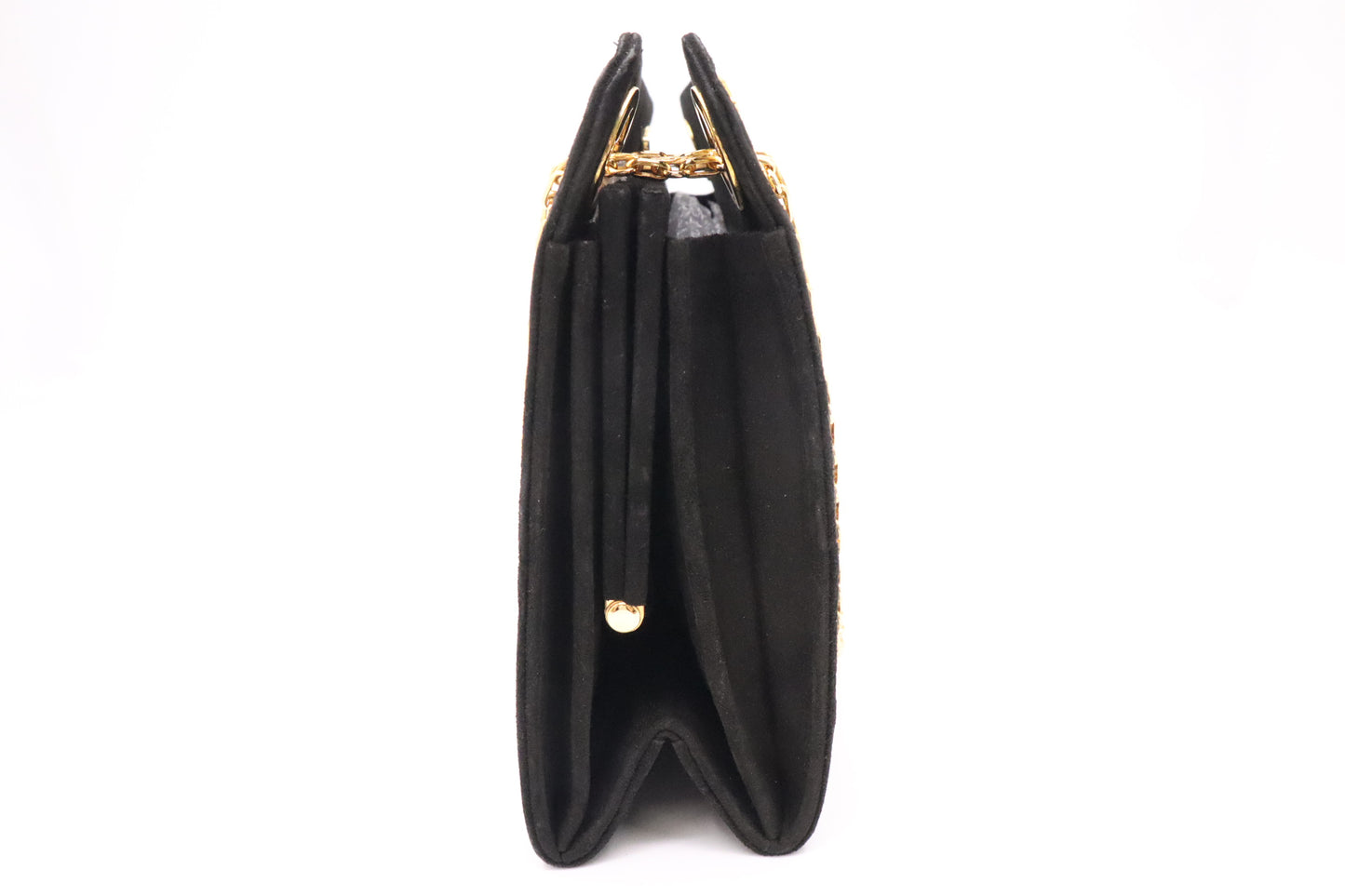 Chanel Shoulder Bag in Black Suede