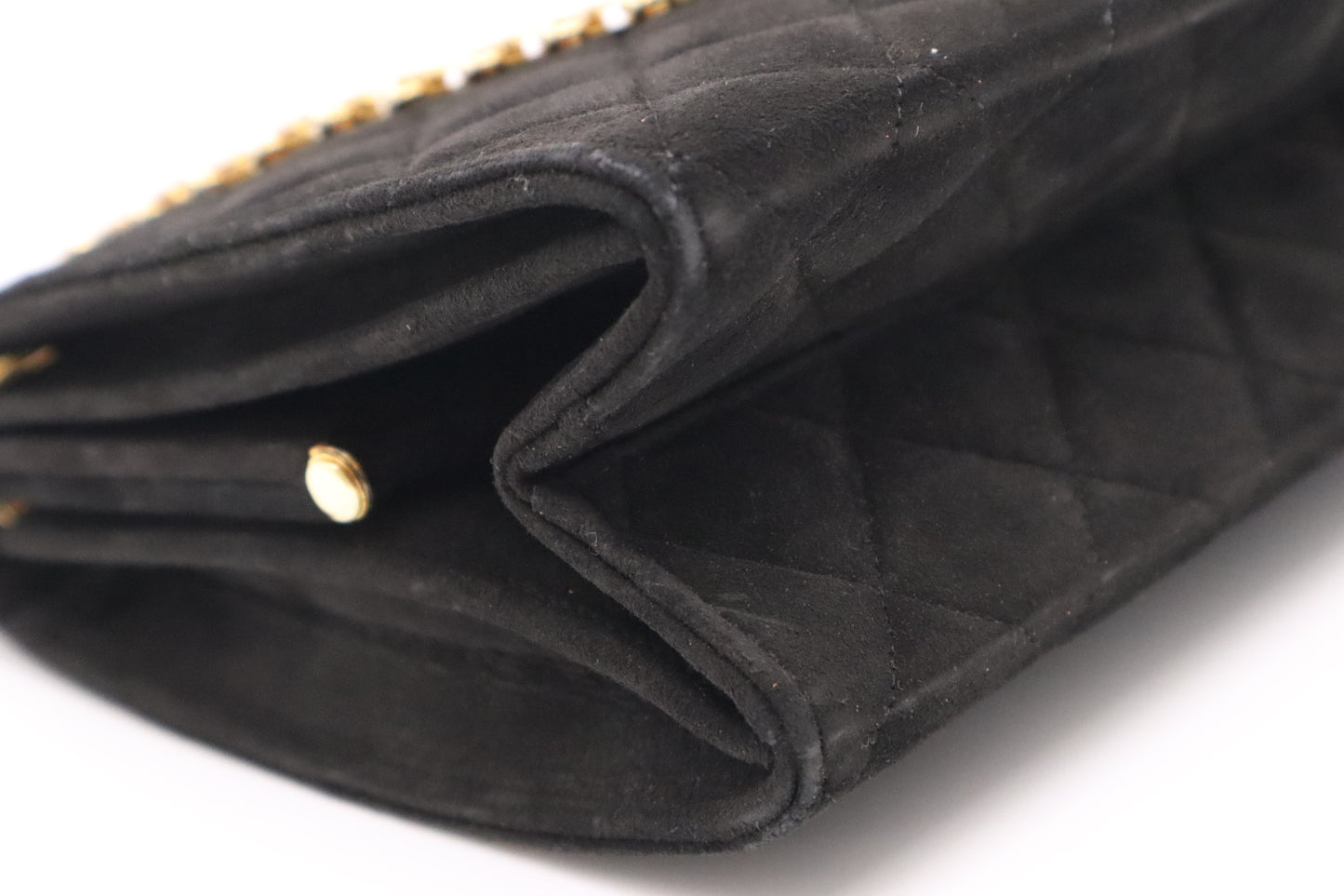 Chanel Shoulder Bag in Black Suede