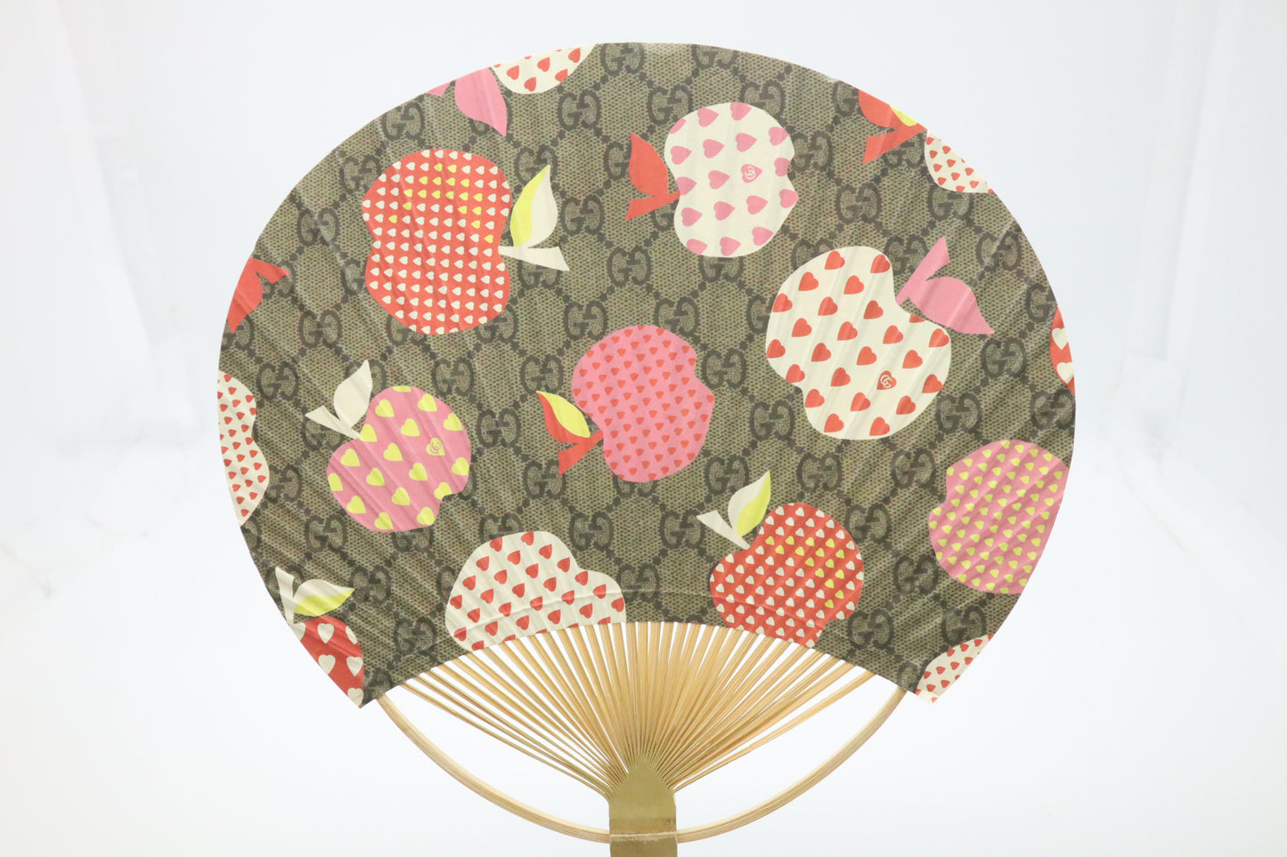 Gucci Apple Uchiwa Fan in Bamboo