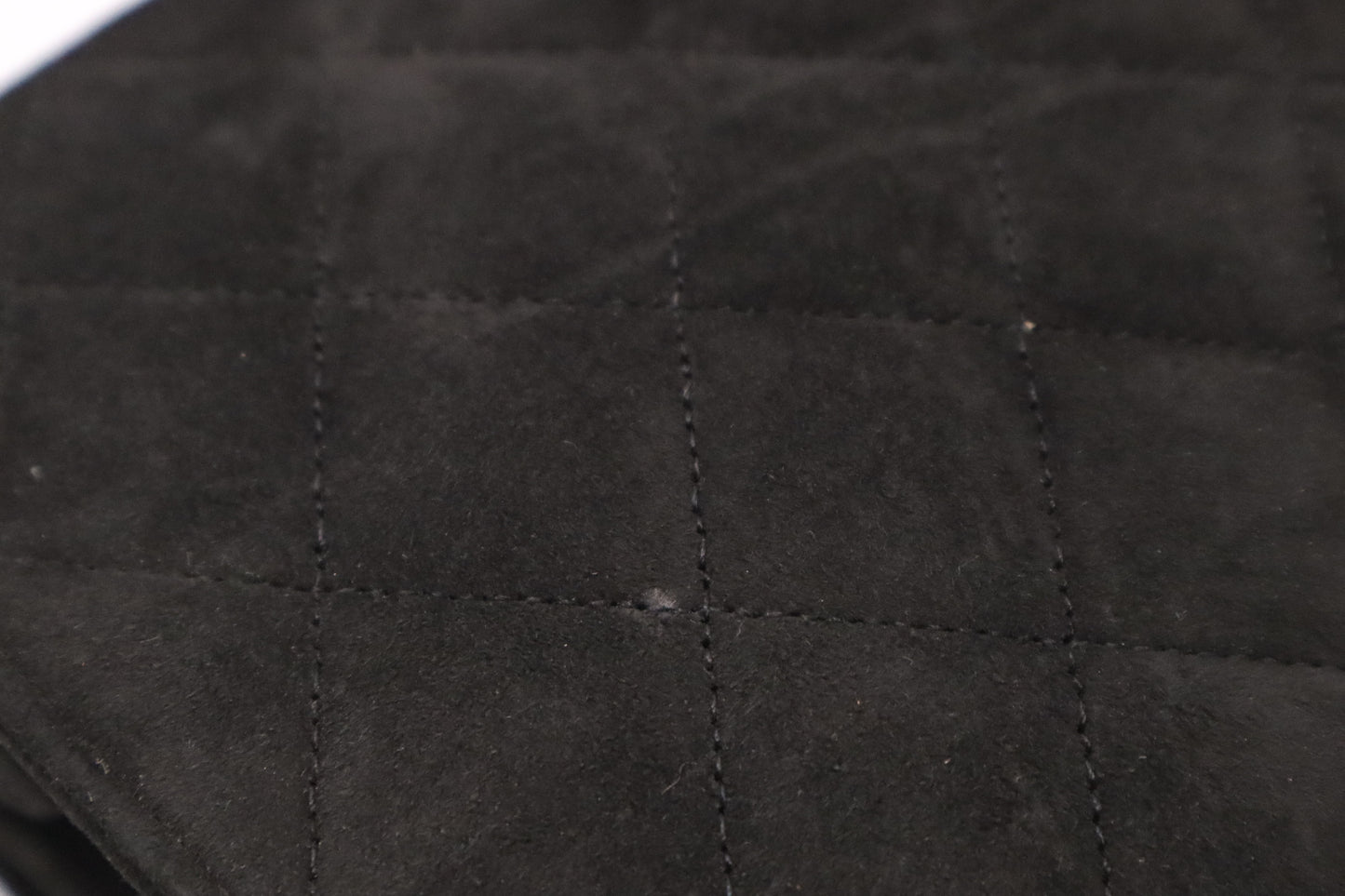 Chanel Shoulder Bag in Black Suede