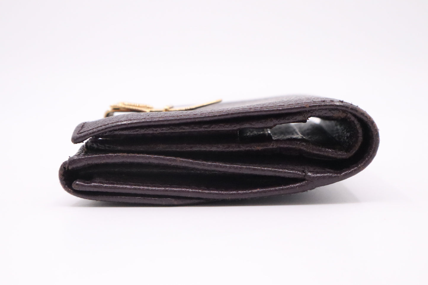 Gucci Bifold Wallet in Purple Leather