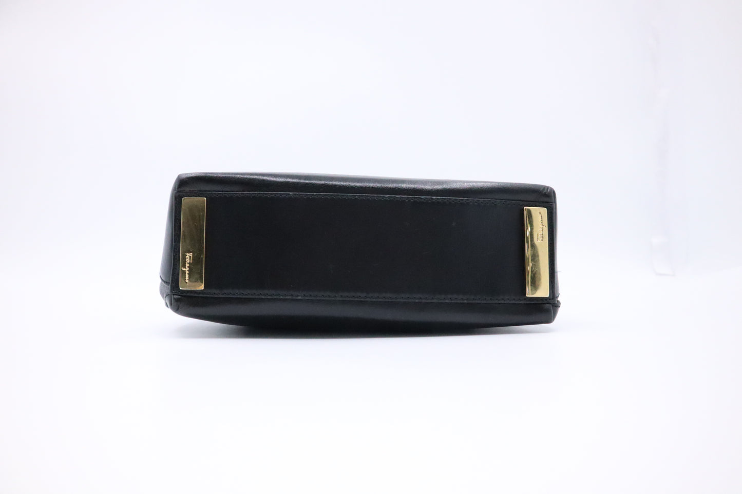 Ferragamo Tote Bag in Black Leather